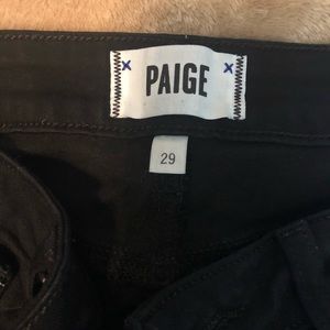 PAIGE skinny black denim jeans